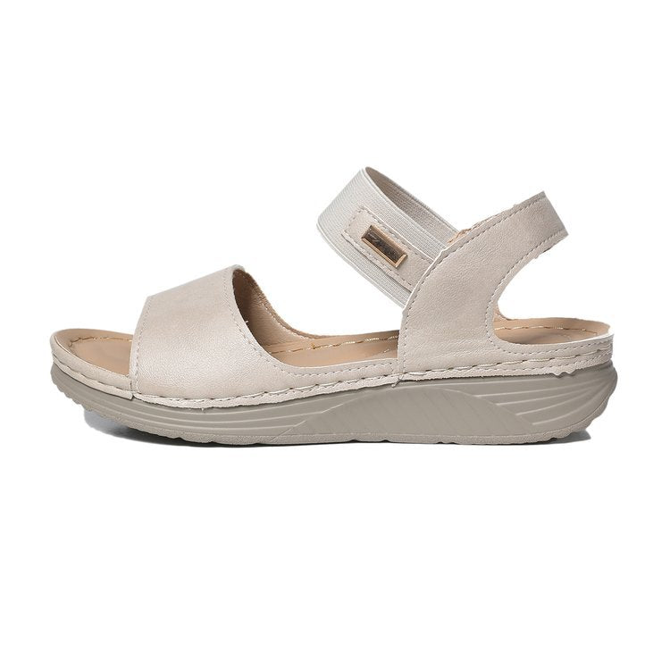 Damen Kompakte Sandalen mit verstellbarem Riemen und ergonomischer Sohle Stalluxe