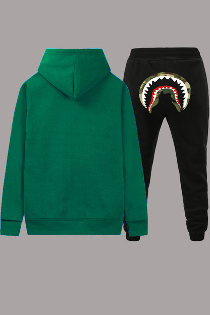Damen Kapuzenpullover und Jogginghose Set mit kreativem Motiv Stalluxe