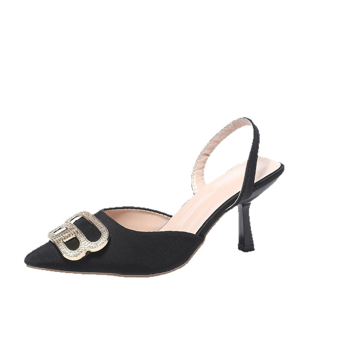 Damen Elegante Slingback-Pumps mit funkelndem Schnallenakzent Stalluxe