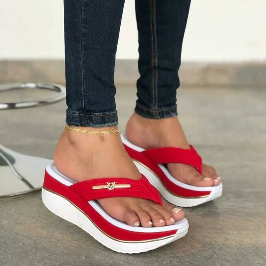 Damen Wedge-Pantoletten mit ergonomischem Fußbett und stilvollem Design Stalluxe