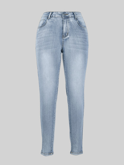 Damen High-Waist Skinny Jeans Stalluxe
