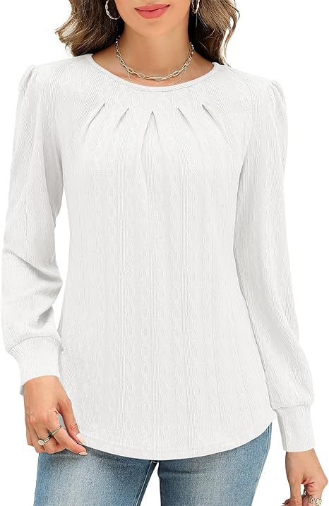 Damen Stylische Bluse mit dekorativem Faltenwurf Stalluxe