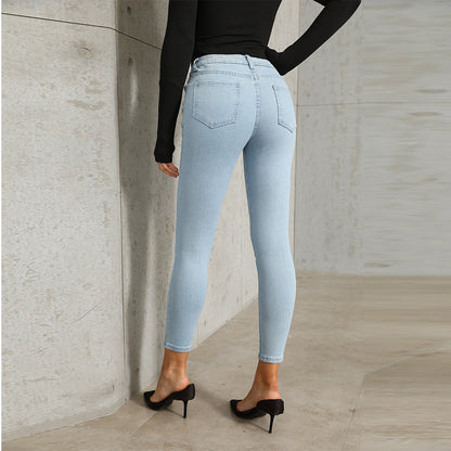 Damen Skinny Fit Jeans mit hohem Bund und ausgezeichneter Passform Stalluxe