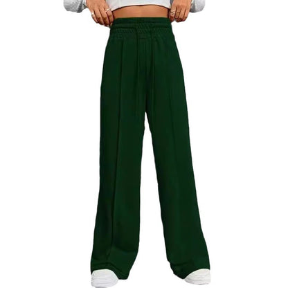 Damen Weit geschnittene Freizeithose mit elastischem Bund und praktischen Taschen Stalluxe