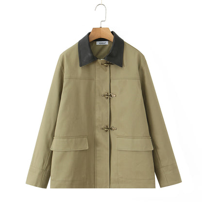 Damen strapazierfähige Arbeitsjacke mit elegantem Kragen und praktischen Taschen Stalluxe