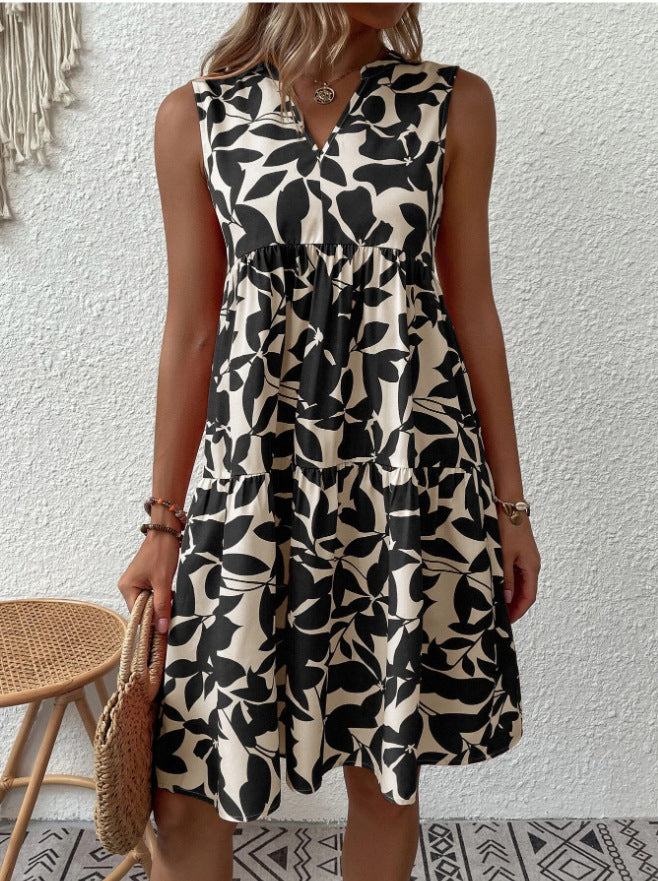 Damen Blumenkleid im lässigen A-Linien-Design Stalluxe