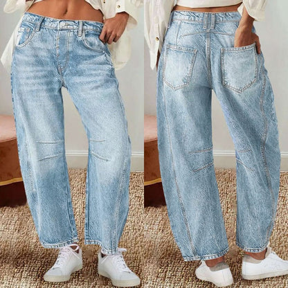 Damen weite Jeanshose Stalluxe