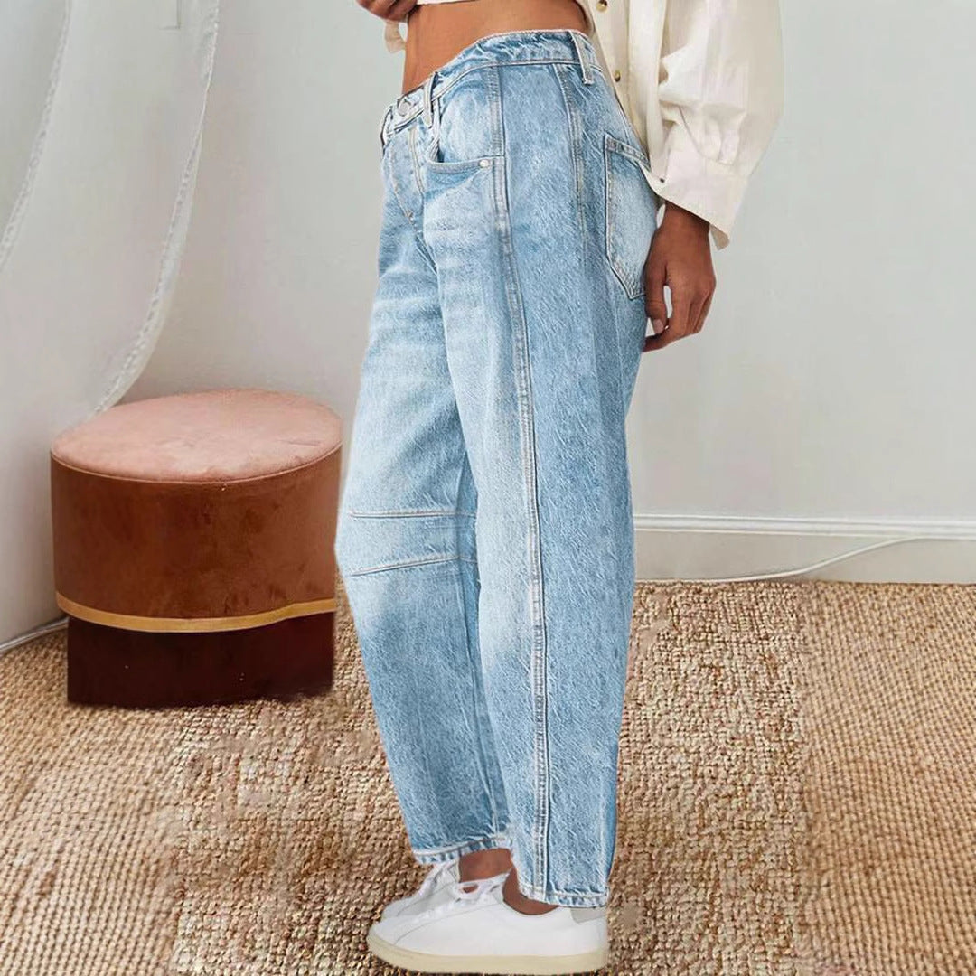 Damen weite Jeanshose Stalluxe