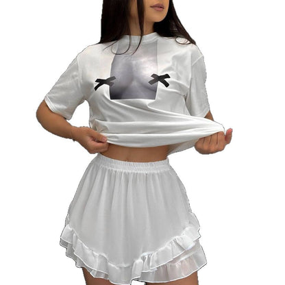 Damen Streetwear T-Shirt Stalluxe