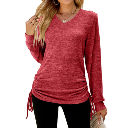 Damen Langarmshirt mit verstellbarem Bund Stalluxe