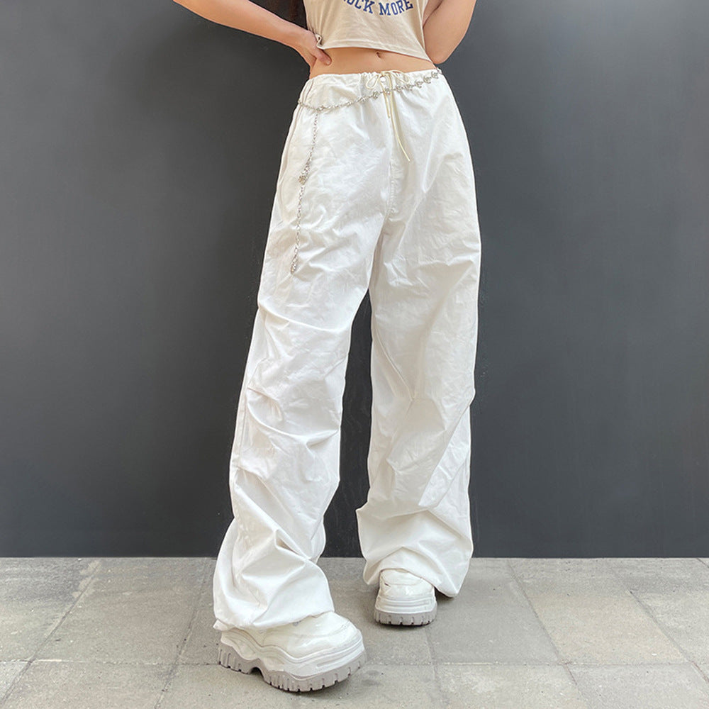 Damen weite Cargo-Hose mit praktischen Taschen Stalluxe