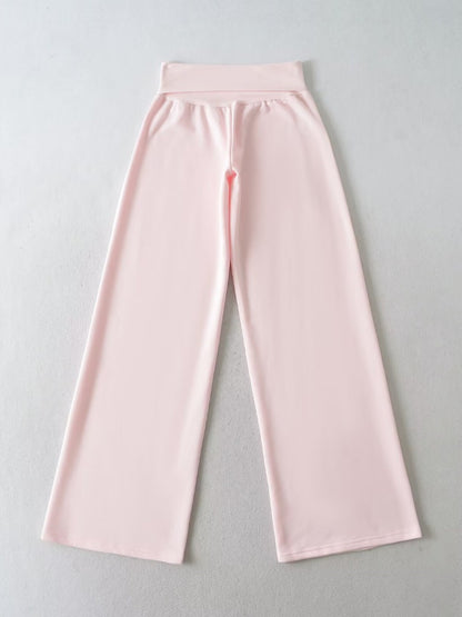 Damen Weite Jogginghose mit hohem Bund und sanfter Textur Stalluxe
