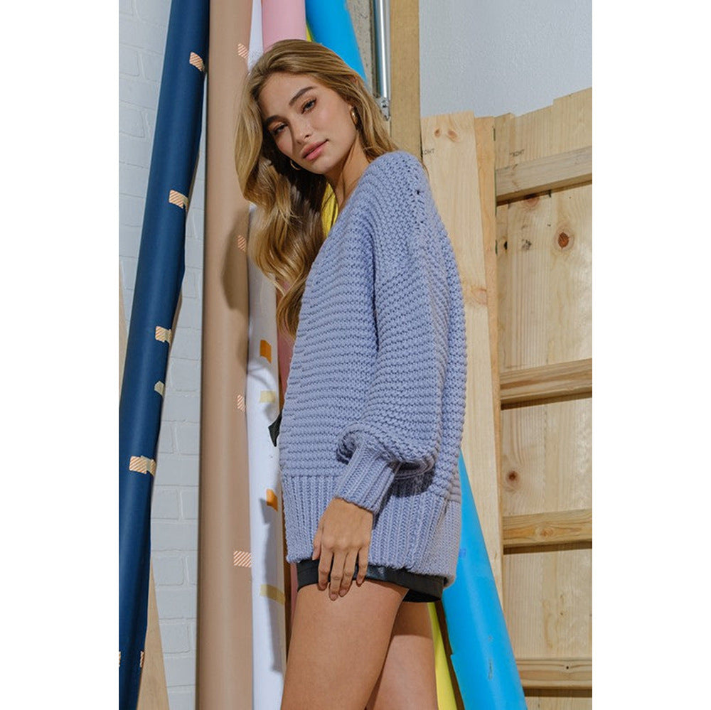 Damen kuschelige Strickjacke mit offenem Frontdesign und trendigem Strukturmuster Stalluxe