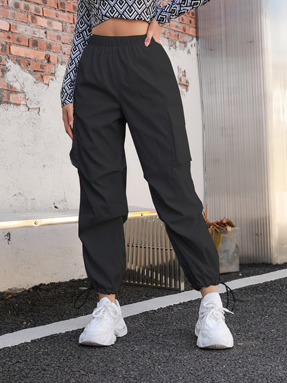 Damen Cargo-Hose mit elastischem Bund und praktischen Taschen Stalluxe