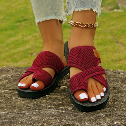 Damen Atmungsaktive Freizeitsandalen mit verstellbaren Riemen Stalluxe