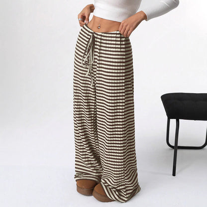 Damen bequeme Relaxhose mit weichem Material und elastischem Bund Stalluxe