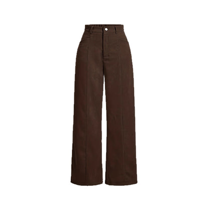 Damen weite High-Waist-Hosen Stalluxe