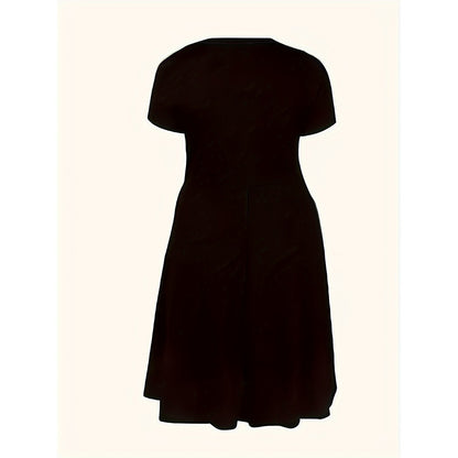 Damen Midi-Kleid mit Seitentaschen und schwingendem Rock Stalluxe