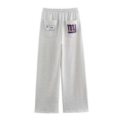Damen sportlicher cropped Hoodie mit buntem Grafikelement und praktischem Kordelzug Stalluxe