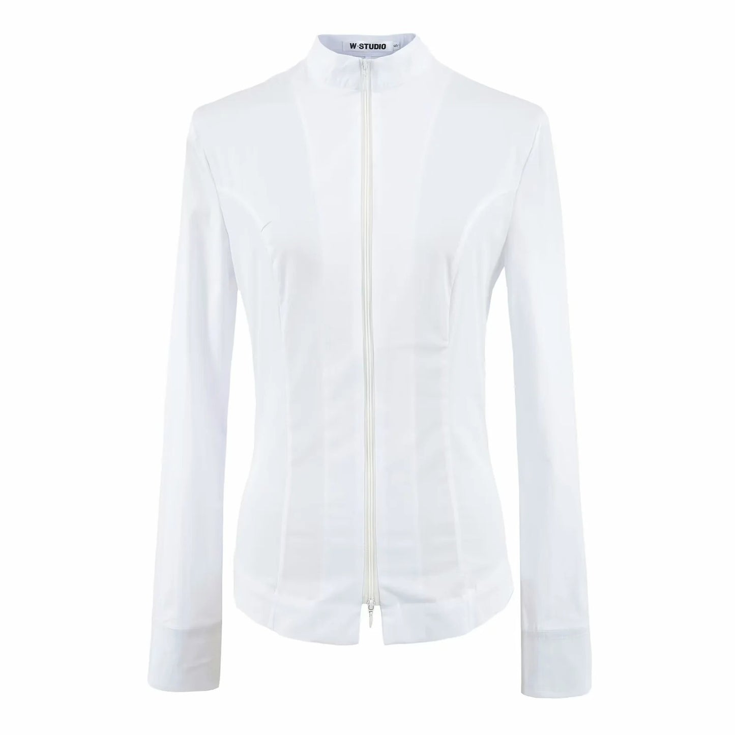 Damen Hochleistungs-Activewear-Jacke mit Stehkragen und Reißverschluss Stalluxe