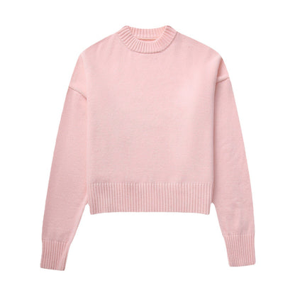 Damen Strickpullover mit lässigem Schnitt und Rundhalsausschnitt Stalluxe