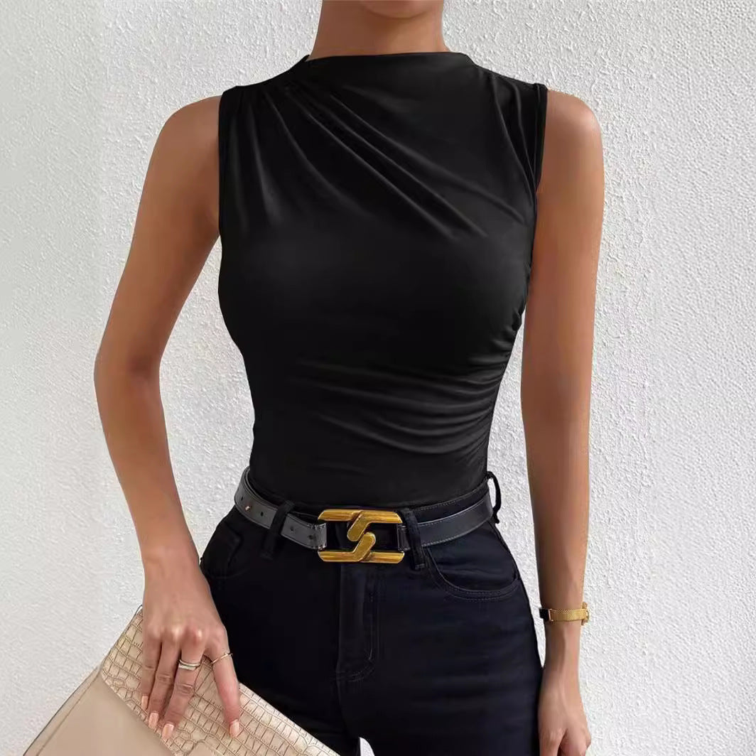 Damen Figurbetontes Oberteil mit elegantem Raffungseffekt Stalluxe