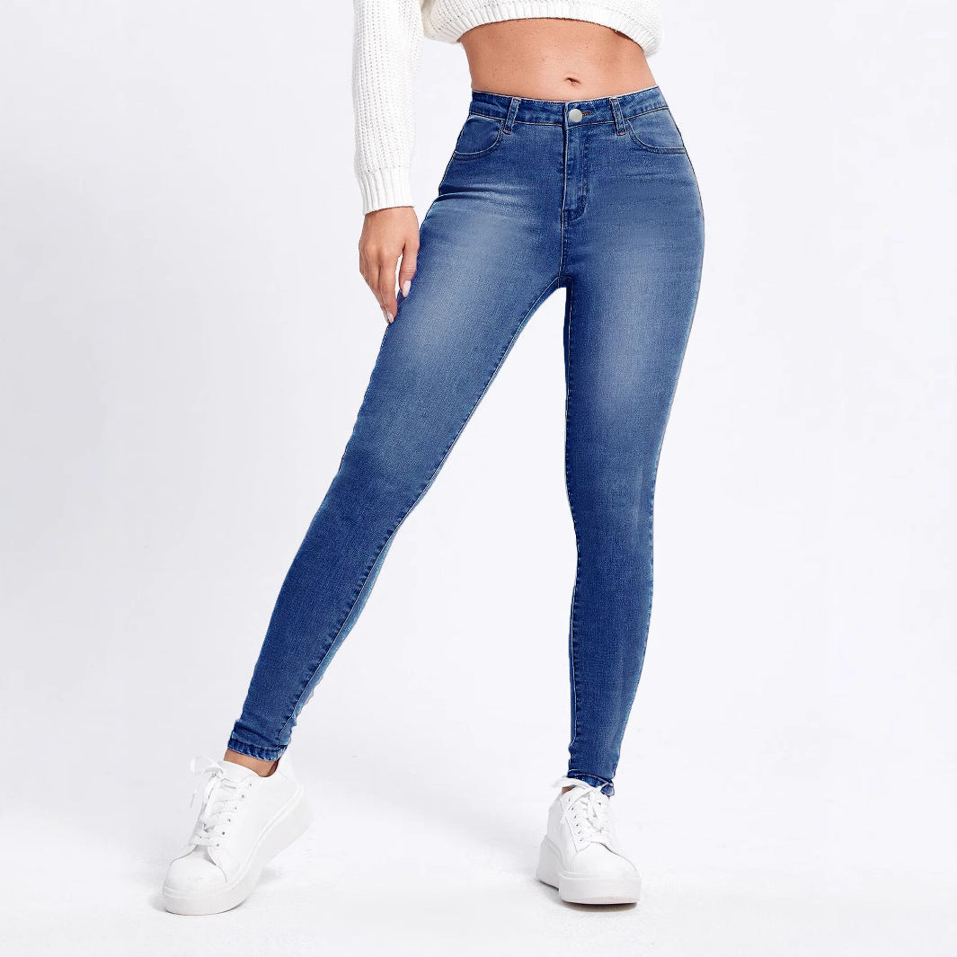 Damen Hochtaillierte Skinny Jeans mit komfortablem Stretch Stalluxe