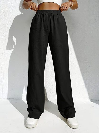 Damen Bequeme und lässige Hosen mit elastischem Bund Stalluxe