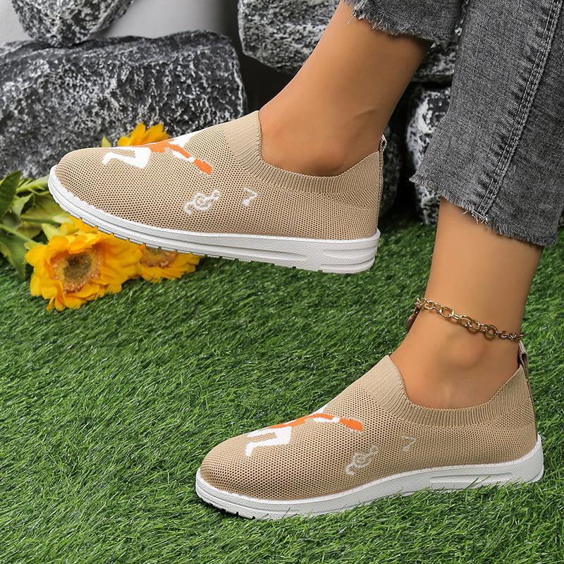 Damen atmungsaktive Slip-On Sneaker mit elastischem Obermaterial Stalluxe