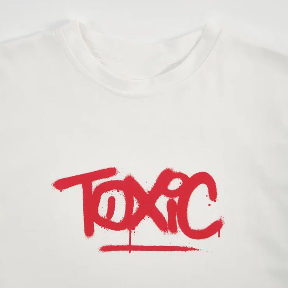 Damen Oversized Langarmshirt mit auffälligem Schriftzug Stalluxe