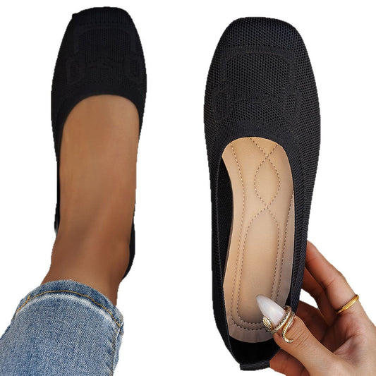 Damen Atmungsaktive Ballerinas aus flexiblem Netzmaterial Stalluxe