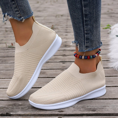 Damen Komfortable Slip-On Sneakers mit atmungsaktivem Obermaterial Stalluxe