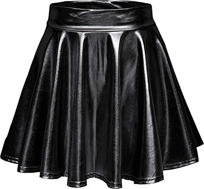 Damen Glänzender Etuikleid mit Weitem Saum Stalluxe