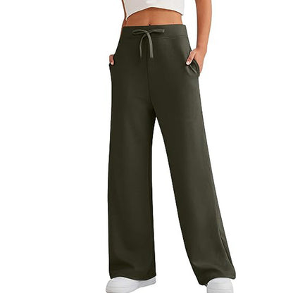 Damen Bequeme Lounge-Hose mit weitem Schnitt und praktischen Taschen Stalluxe