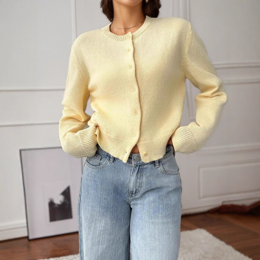 Damen Strickjacke mit Knopfdetails und lässigem Schnitt Stalluxe