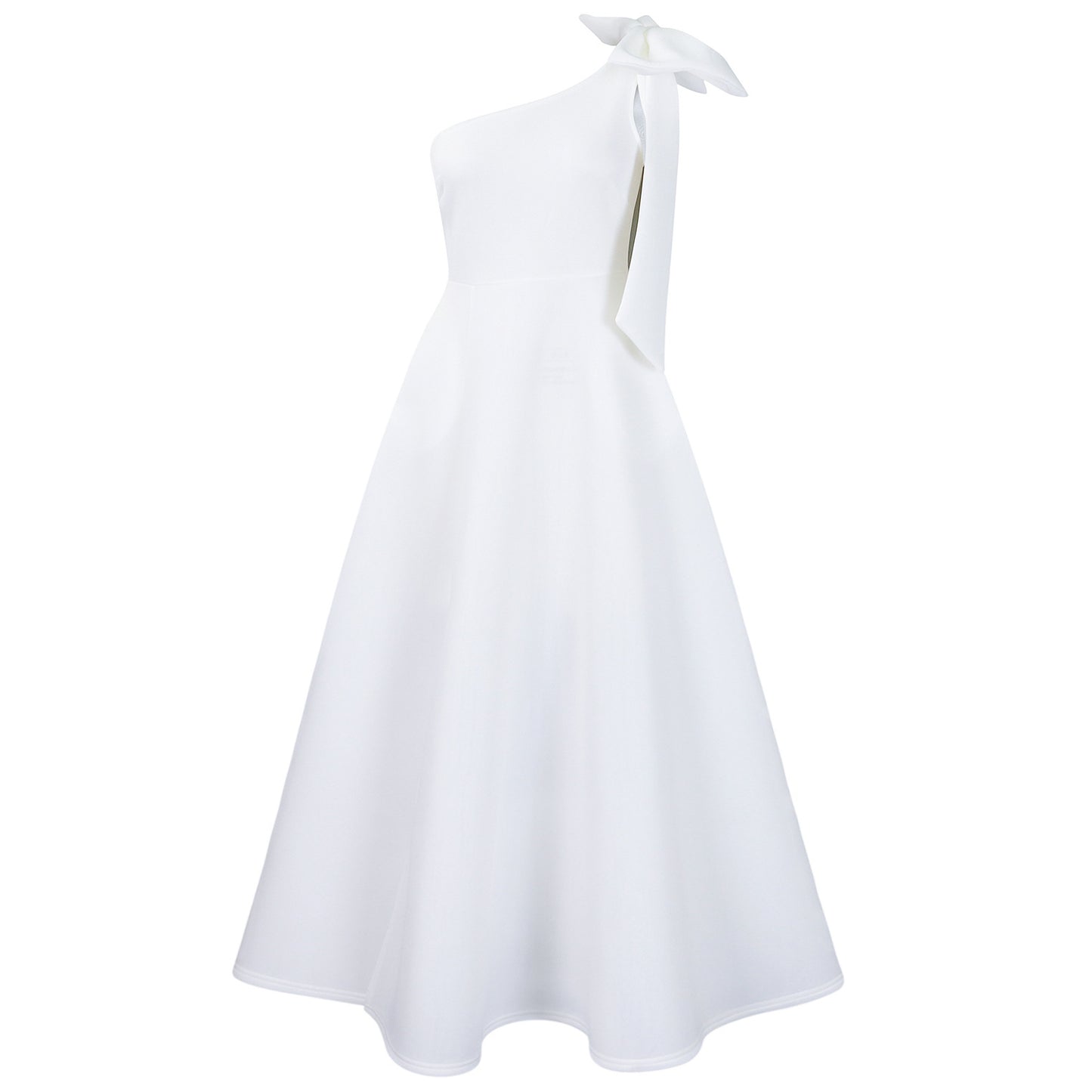 Damen Maxikleid mit asymmetrischem Schnitt und eleganter Schleife Stalluxe