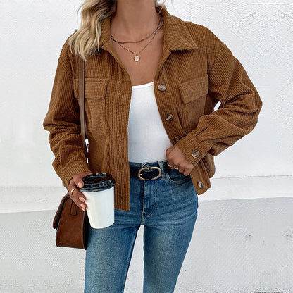 Damen leichte Kordjacke Stalluxe
