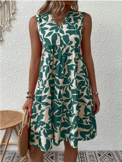 Damen Blumenkleid im lässigen A-Linien-Design Stalluxe