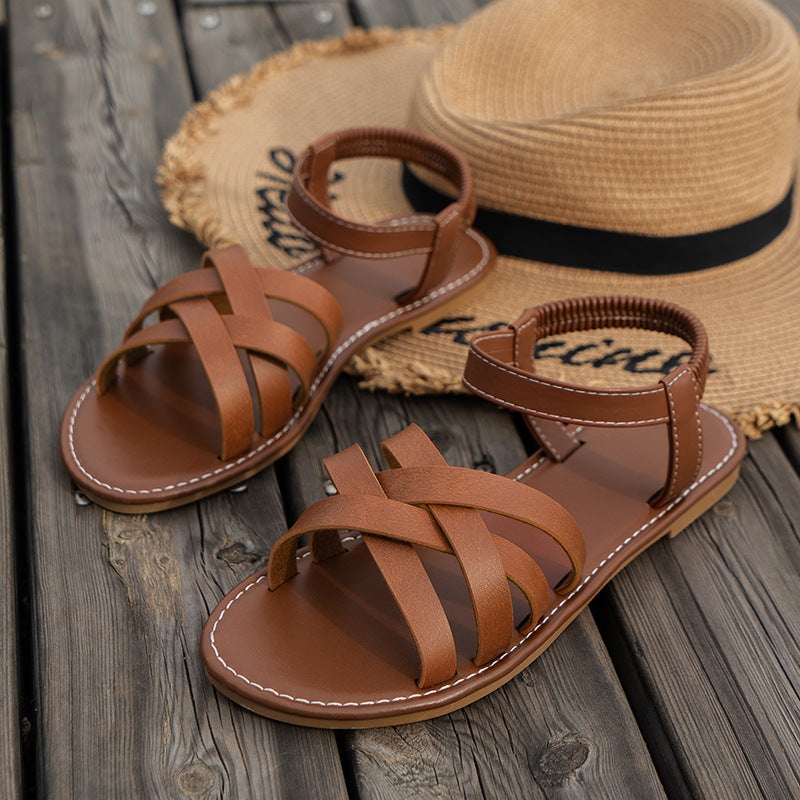Damen Riemchensandalen mit komfortablem Fußbett und eleganten Details Stalluxe