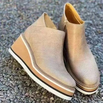 Damen modische Keilstiefel im eleganten Look Stalluxe