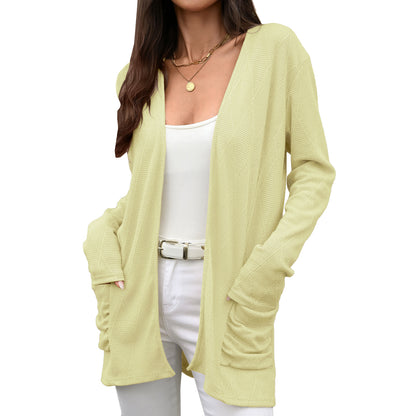 Damen Wickeljacke mit strukturierter Oberfläche Stalluxe