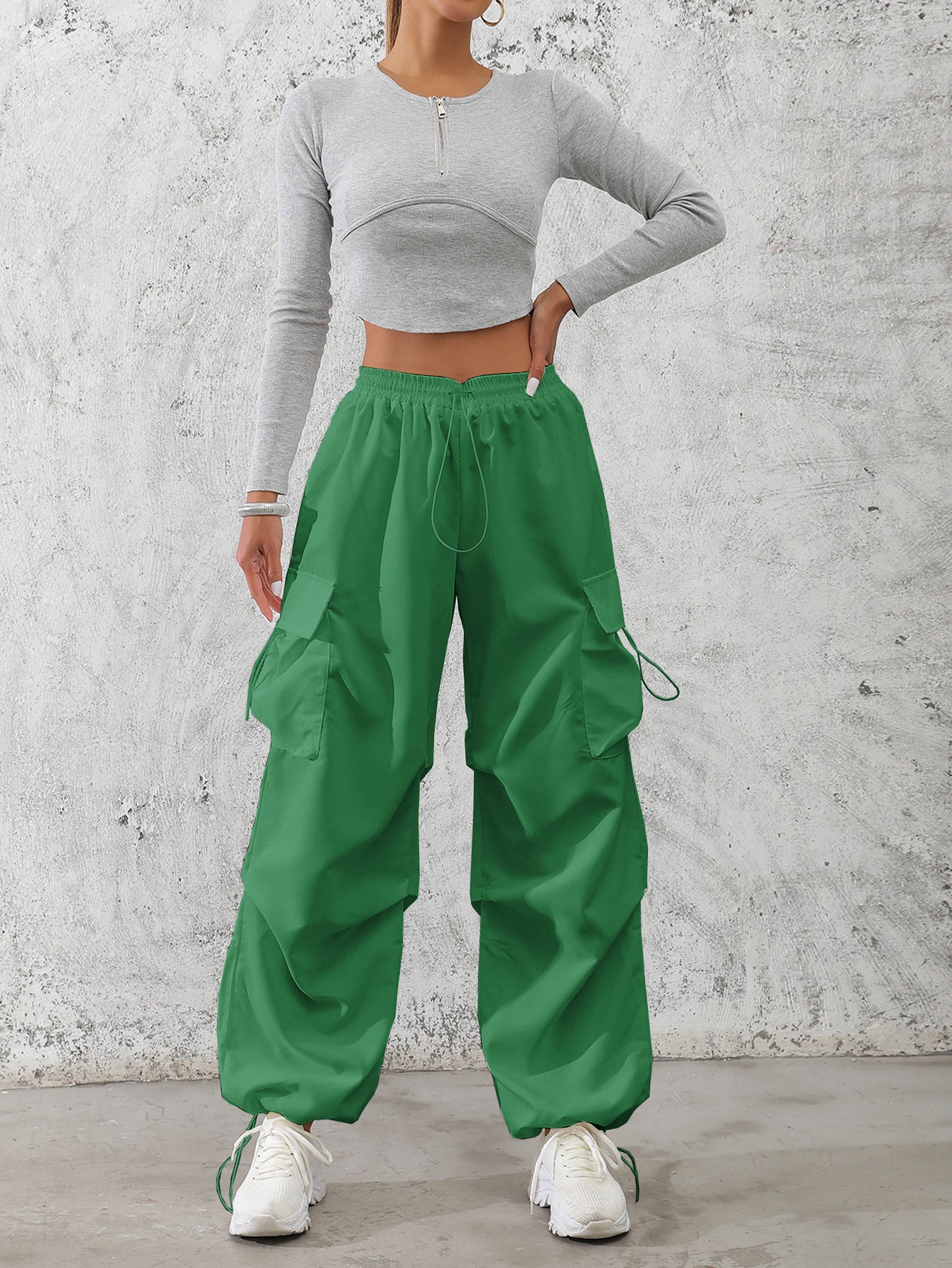 Damen Cargo-Hose im urbanen Utility-Stil mit seitlichen Taschen Stalluxe