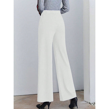 Damen elegante Culotte mit hohen Taillenschnitt und seitlichen Eingrifftaschen Stalluxe