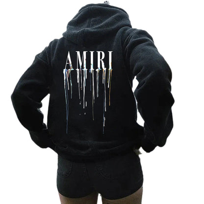 Damen Kapuzenpullover mit künstlerischem Druck Stalluxe