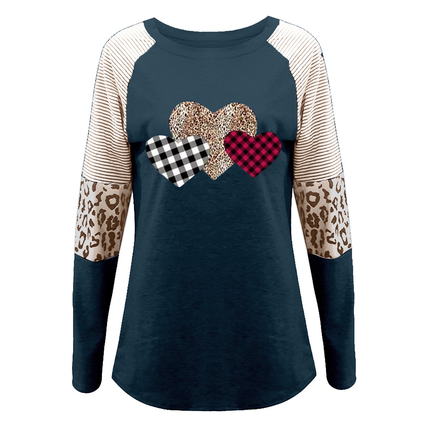 Damen Langarmshirt mit herzigen Motiven und trendigen Mustern Stalluxe