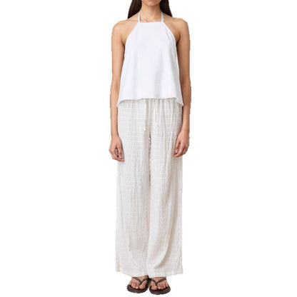 Damen Leichte, weite Stoffhose mit hochwertiger Crinkle-Optik Stalluxe