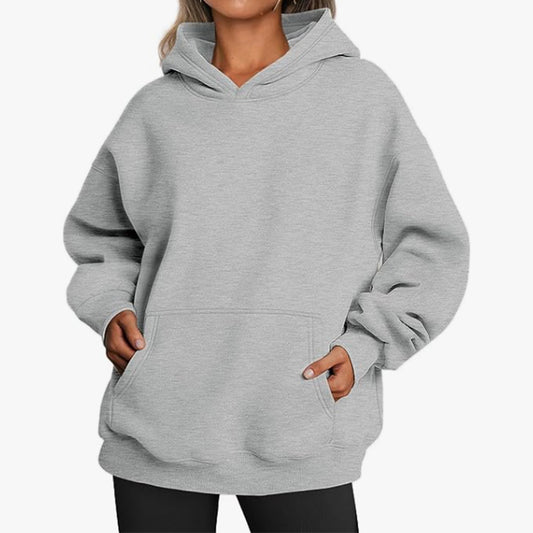 Damen Hoodie mit integriertem Taschen-Design und weichem Innenfutter Stalluxe