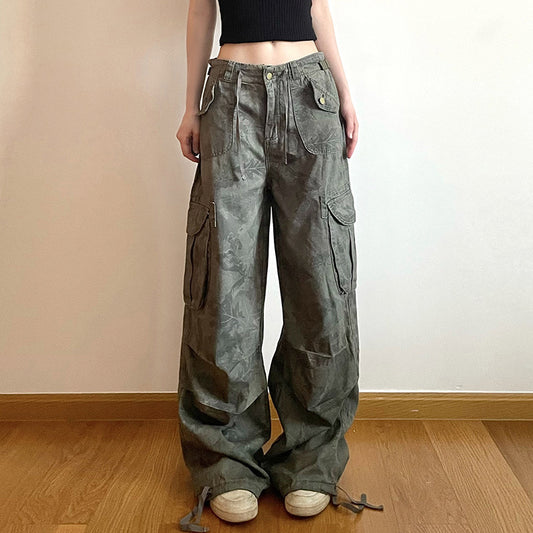 Damen Cargohose mit verstellbarem Bund und vielseitigen Taschen Stalluxe