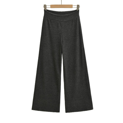 Damen weite Jersey-Hose mit hohem Bund Stalluxe