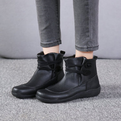 Damen modische Stiefeletten aus erstklassigem Leder mit flexibler Sohle und trendigem Design Stalluxe